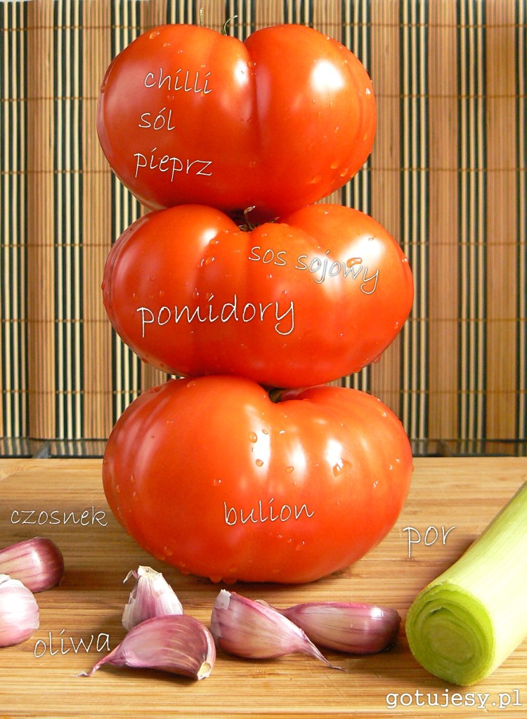krem z pieczonych pomidorów składniki