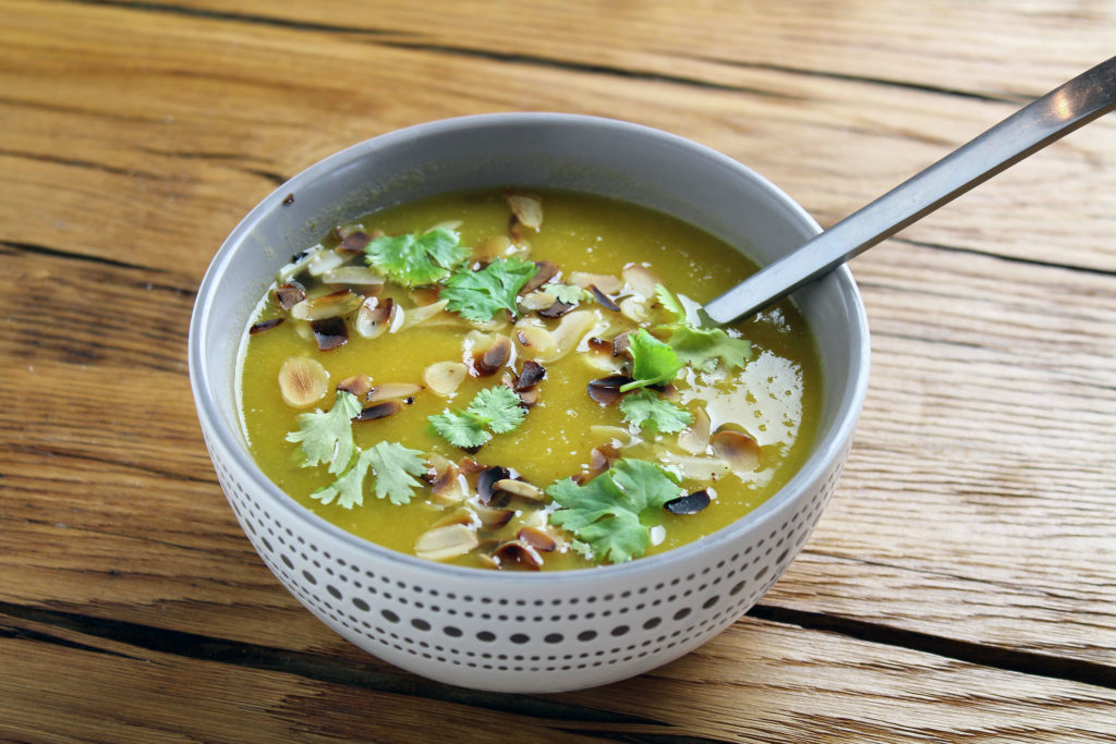 Krem z dyni z nektarynkami